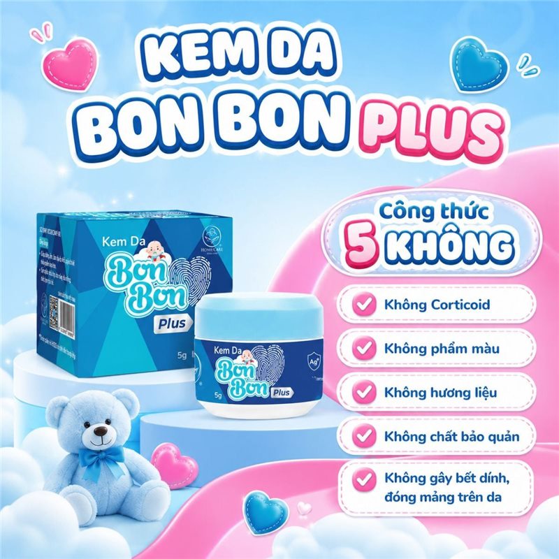 Công thức 5 KHÔNG của Kem Da Bon Bon Plus